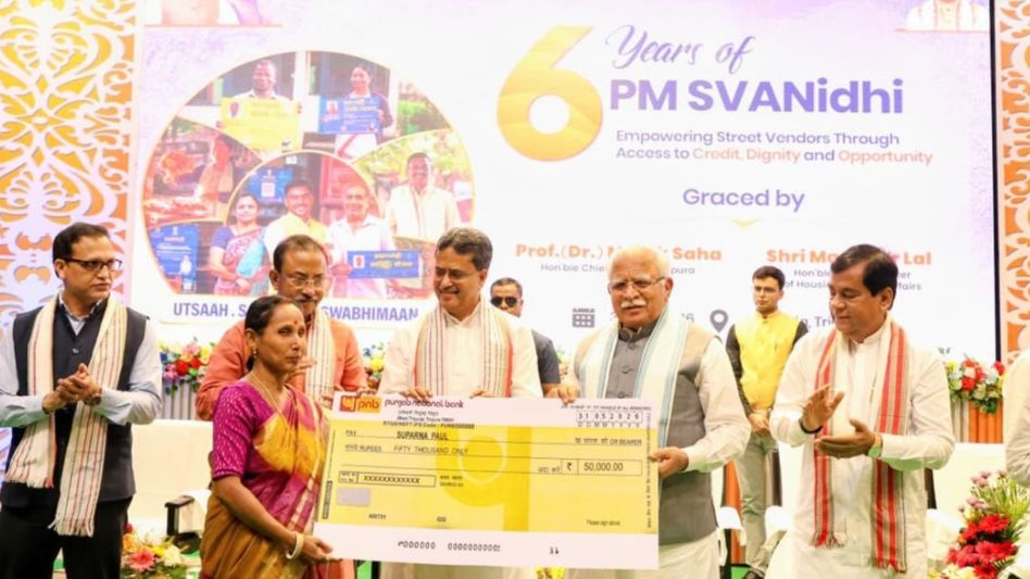Over Rs 430 crore disbursed to street vendors in Northeast under PM SVANidhi, says Union Minister in Tripura Over Rs 430 crore disbursed to street vendors in Northeast under PM SVANidhi, says Union Minister in Tripura