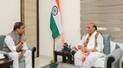 Assam CM meets Rajnath Singh, discusses state's role in defence sector Assam CM meets Rajnath Singh, discusses state's role in defence sector