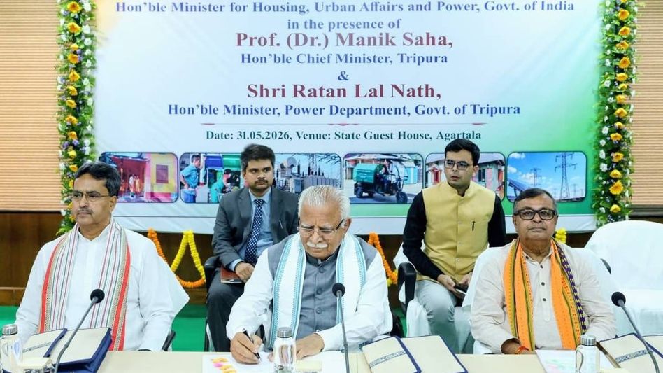 Centre to invest over Rs 427 crore in Tripura's urban development; state to generate 300 MW power by next year: Union Minister Centre to invest over Rs 427 crore in Tripura's urban development; state to generate 300 MW power by next year: Union Minister
