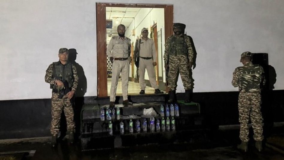20 litres of illicit liquor seized in Manipur's Bishnupur drive 20 litres of illicit liquor seized in Manipur's Bishnupur drive