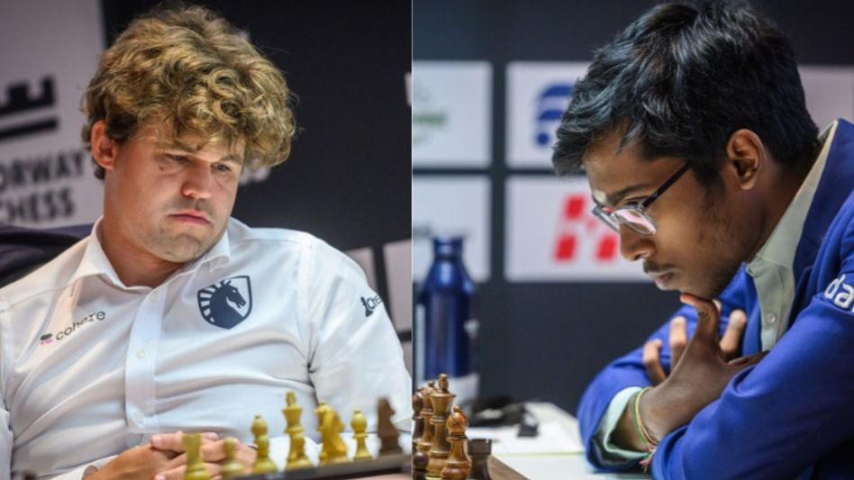 Praggnanandhaa stuns Carlsen again, keeps Norway Chess title dream alive Praggnanandhaa stuns Carlsen again, keeps Norway Chess title dream alive