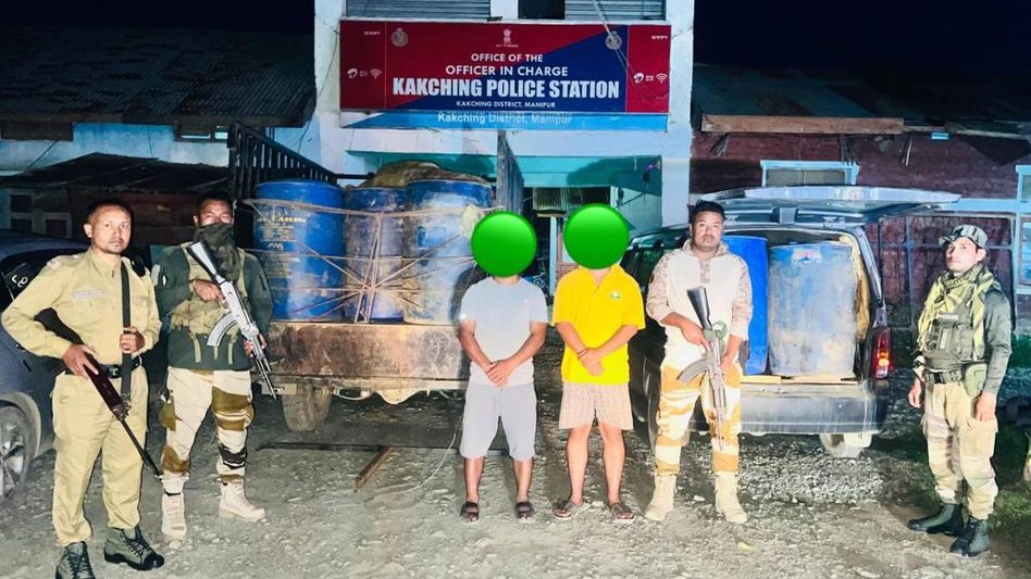 Manipur Police seize 3,680 litres of petrol allegedly bound for Myanmar Manipur Police seize 3,680 litres of petrol allegedly bound for Myanmar