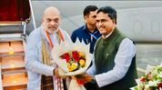 Union Home Minister Amit Shah arrives in Tripura on two-day visit Union Home Minister Amit Shah arrives in Tripura on two-day visit