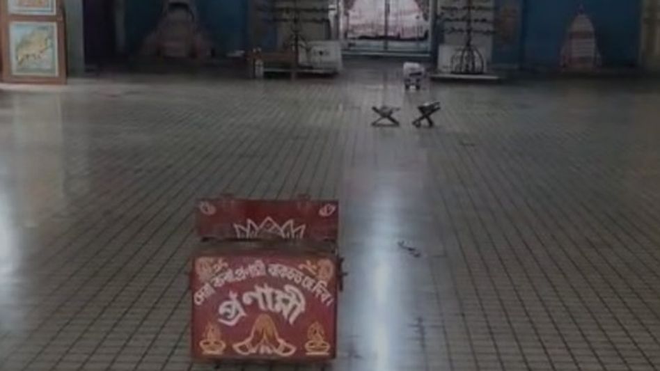 Thieves break into Namghar in Guwahati's Paltan Bazar, steal cash after breaching wall Thieves break into Namghar in Guwahati's Paltan Bazar, steal cash after breaching wall
