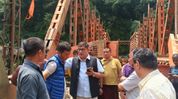 BJP Sikkim chief D.R. Thapa inspects delayed Bhusuk Khola bridge project, seeks timely completion BJP Sikkim chief D.R. Thapa inspects delayed Bhusuk Khola bridge project, seeks timely completion