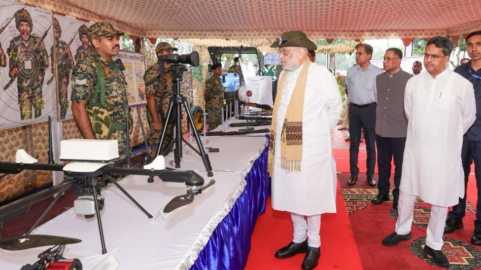 Amit Shah visits BSF border outpost in Tripura, reviews security preparedness Amit Shah visits BSF border outpost in Tripura, reviews security preparedness