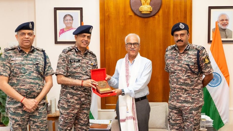 CRPF DG briefs Manipur Governor on security situation, ongoing measures CRPF DG briefs Manipur Governor on security situation, ongoing measures