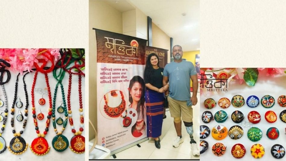 He lost a leg, not the dream: Assam couple builds thriving terracotta brand 'Mrittika' against all odds He lost a leg, not the dream: Assam couple builds thriving terracotta brand 'Mrittika' against all odds