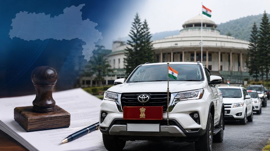 Meghalaya issues new rules on official vehicle name boards, bans unauthorised displays Meghalaya issues new rules on official vehicle name boards, bans unauthorised displays