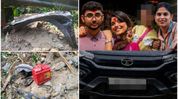 Four family members found dead after car plunges into Teesta River in Sikkim Four family members found dead after car plunges into Teesta River in Sikkim