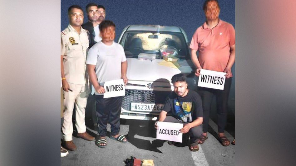 Drug peddler arrested with heroin in Assam's Sonapur raid, Alto car seized Drug peddler arrested with heroin in Assam's Sonapur raid, Alto car seized