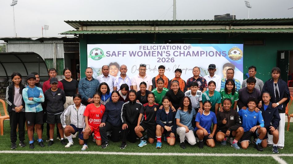 Meghalaya honours SAFF-winning footballers Sanfida and Ribansi after India’s title triumph Meghalaya honours SAFF-winning footballers Sanfida and Ribansi after India’s title triumph