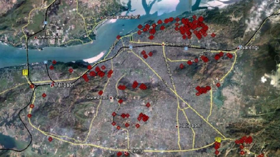 Guwahati's hills under threat: 366 landslide-vulnerable sites identified Guwahati's hills under threat: 366 landslide-vulnerable sites identified