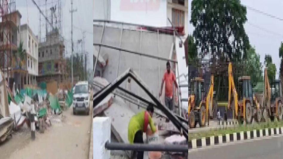 Major eviction near Guwahati Airport clears alleged commercial encroachments on agricultural land Major eviction near Guwahati Airport clears alleged commercial encroachments on agricultural land