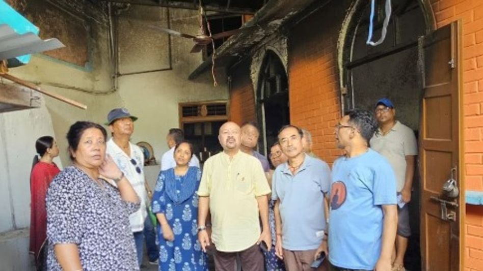 Fire damages Sri Satya Sai Nilayam Mandir in Sikkim's Jorethang; probe ordered Fire damages Sri Satya Sai Nilayam Mandir in Sikkim's Jorethang; probe ordered