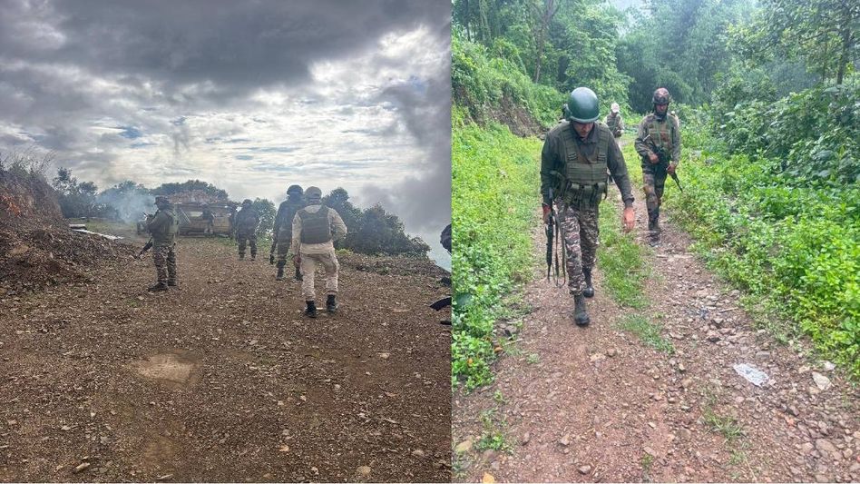 Combined security forces intensify operations across vulnerable areas in Manipur amid heightened tension Combined security forces intensify operations across vulnerable areas in Manipur amid heightened tension