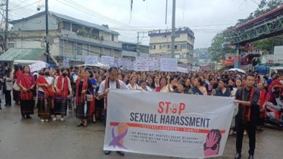 Thousands rally in Kohima seeking speedy justice in sexual harassment, rape cases Thousands rally in Kohima seeking speedy justice in sexual harassment, rape cases