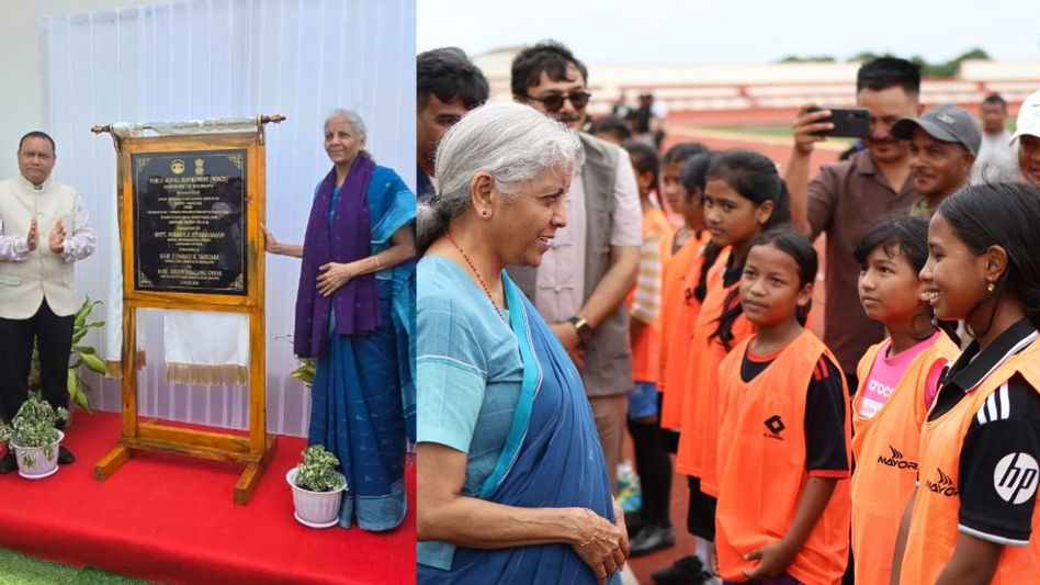 Nirmala Sitharaman inaugurates Rs 59-cr Jowai‑Nartiang road, reviews Wahiajer stadium aimed at youth development Nirmala Sitharaman inaugurates Rs 59-cr Jowai‑Nartiang road, reviews Wahiajer stadium aimed at youth development