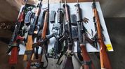 Massive arms haul recovered in joint security operation across Manipur's Kangpokpi hills Massive arms haul recovered in joint security operation across Manipur's Kangpokpi hills