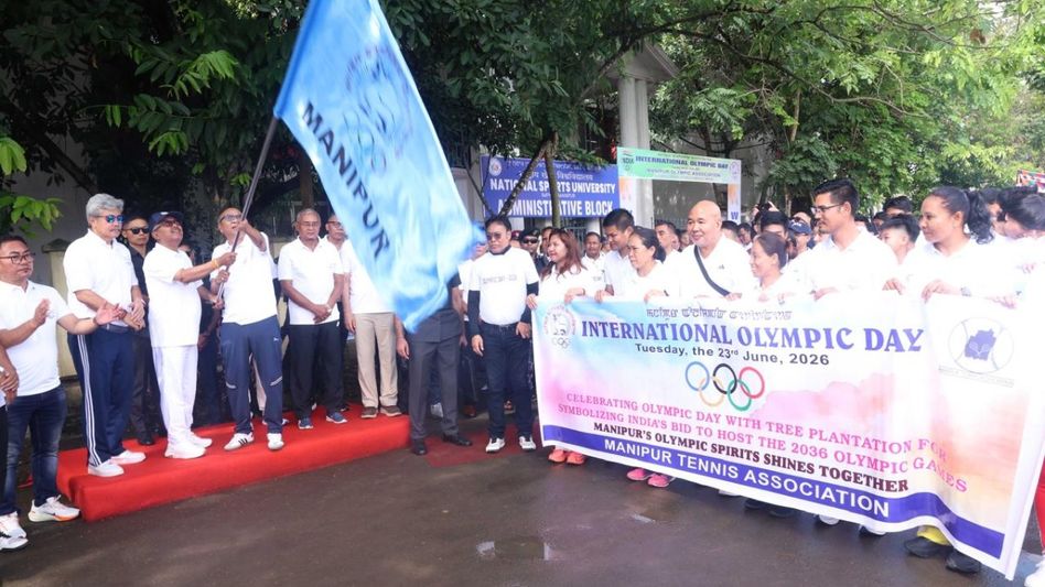 Manipur CM attends International Olympic Day run, highlights state’s sporting legacy Manipur CM attends International Olympic Day run, highlights state’s sporting legacy