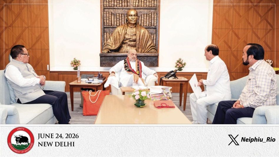Nagaland CM, deputy CMs meet Amit Shah; discuss security and development issues Nagaland CM, deputy CMs meet Amit Shah; discuss security and development issues