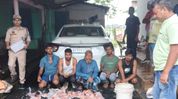 Assam police arrest five, recover suspected cow meat during Dhubri raid Assam police arrest five, recover suspected cow meat during Dhubri raid