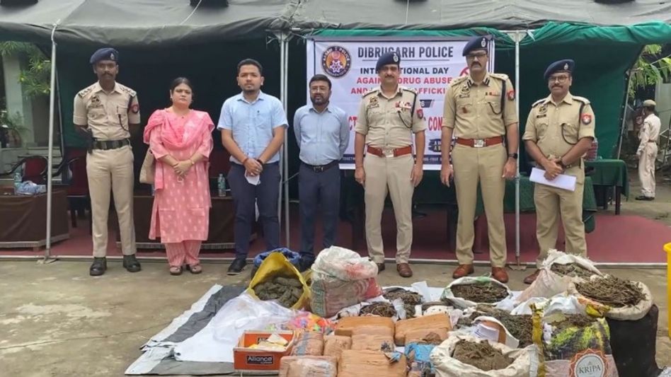 Assam's Dibrugarh Police destroys narcotics worth Rs 1.4 crore, 112 arrested in nine months Assam's Dibrugarh Police destroys narcotics worth Rs 1.4 crore, 112 arrested in nine months
