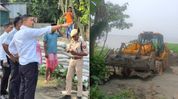 Eviction drive launched to reclaim encroached land of Chandardinga Pagla Baba Temple in Assam's Bilasipara Eviction drive launched to reclaim encroached land of Chandardinga Pagla Baba Temple in Assam's Bilasipara