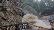 Heavy rain washes away bridge in north Sikkim, disrupts road connectivity Heavy rain washes away bridge in north Sikkim, disrupts road connectivity