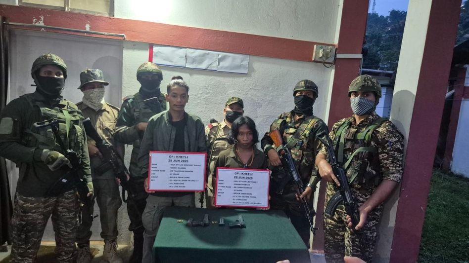 Two NSCN-K (Nikki Sumi) cadres surrender in Arunachal's Tirap Two NSCN-K (Nikki Sumi) cadres surrender in Arunachal's Tirap