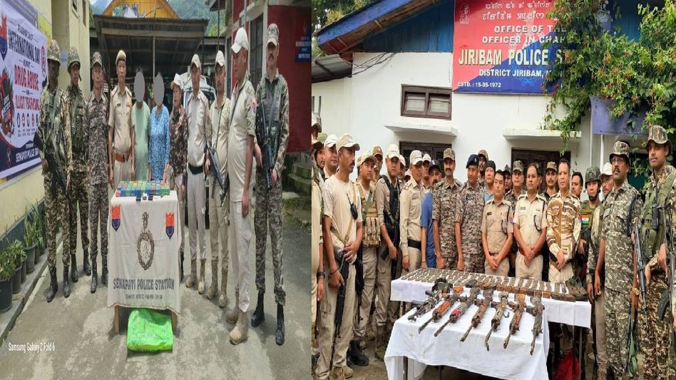 Manipur: Security forces seize suspected brown sugar in Senapati, arms and ammunition recovered in Jiribam forest area Manipur: Security forces seize suspected brown sugar in Senapati, arms and ammunition recovered in Jiribam forest area