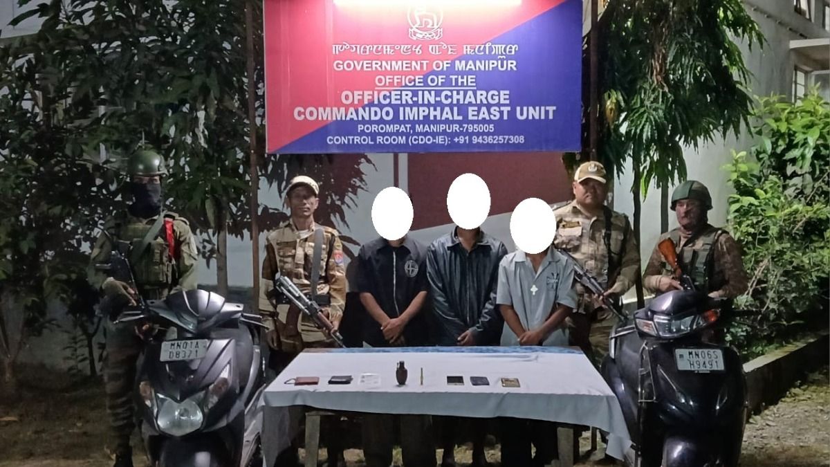 Manipur Police arrest three PREPAK cadres in grenade attack case; cache of arms, 19 grenades seized