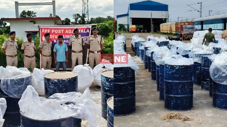 DRI seizes codeine cough syrup worth Rs 6.54 crore at Agartala railway station, one held DRI seizes codeine cough syrup worth Rs 6.54 crore at Agartala railway station, one held