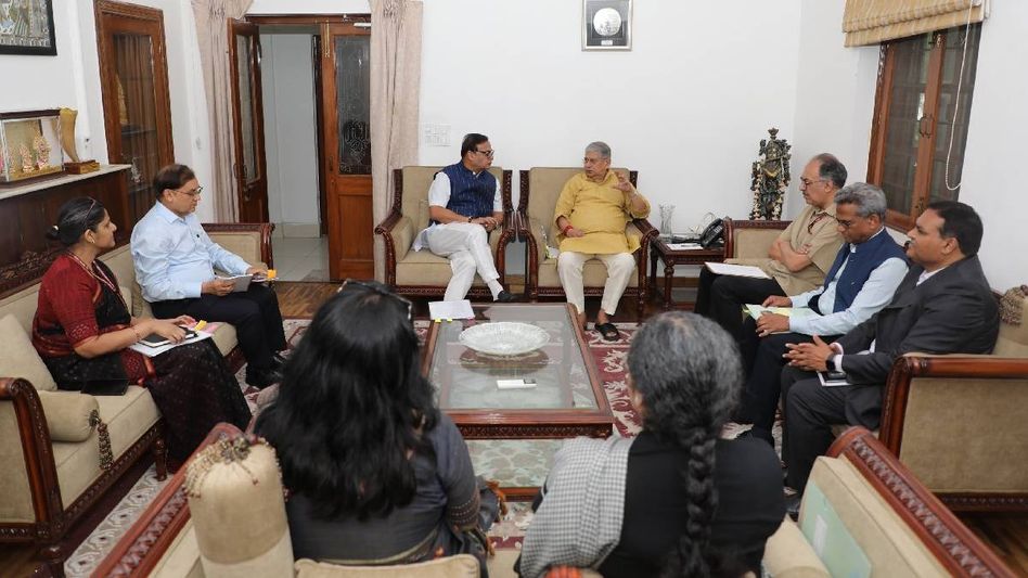 Himanta Biswa Sarma meets Union Minister Lalan Singh to accelerate fisheries, dairy growth in state Himanta Biswa Sarma meets Union Minister Lalan Singh to accelerate fisheries, dairy growth in state