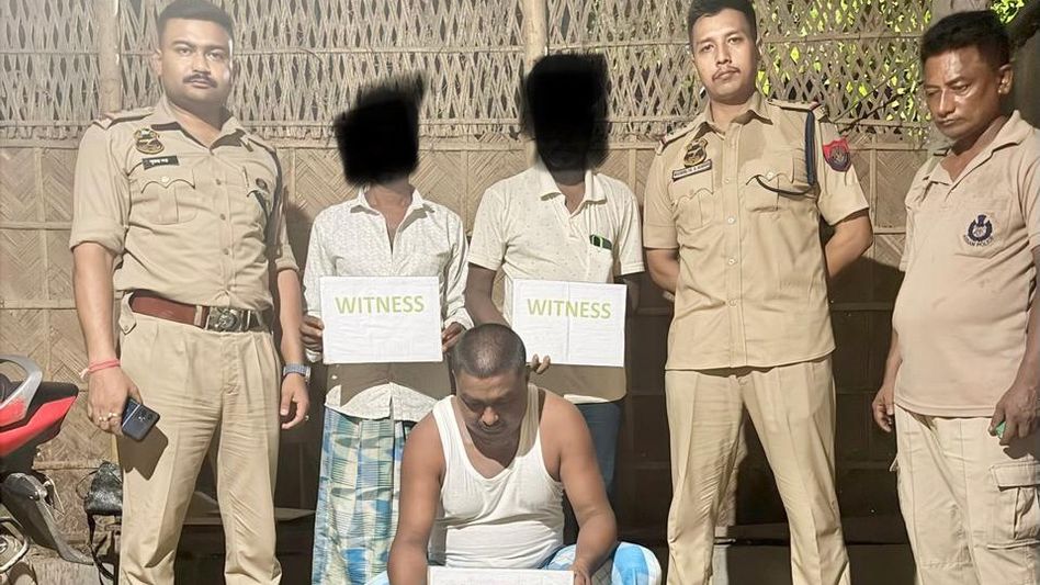 Assam: Rupahihat Police seize 122 bottles of codeine cough syrup hidden in paddy machine, one arrested Assam: Rupahihat Police seize 122 bottles of codeine cough syrup hidden in paddy machine, one arrested