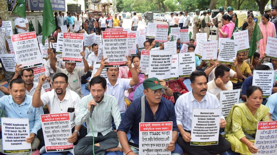 Tripura LoP Jitendra Chaudhury targets governments over jobs, backs Kokborok demands Tripura LoP Jitendra Chaudhury targets governments over jobs, backs Kokborok demands