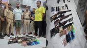 Guwahati police arrest man in armed extortion case, seize massive cache of firearms and ammunition Guwahati police arrest man in armed extortion case, seize massive cache of firearms and ammunition