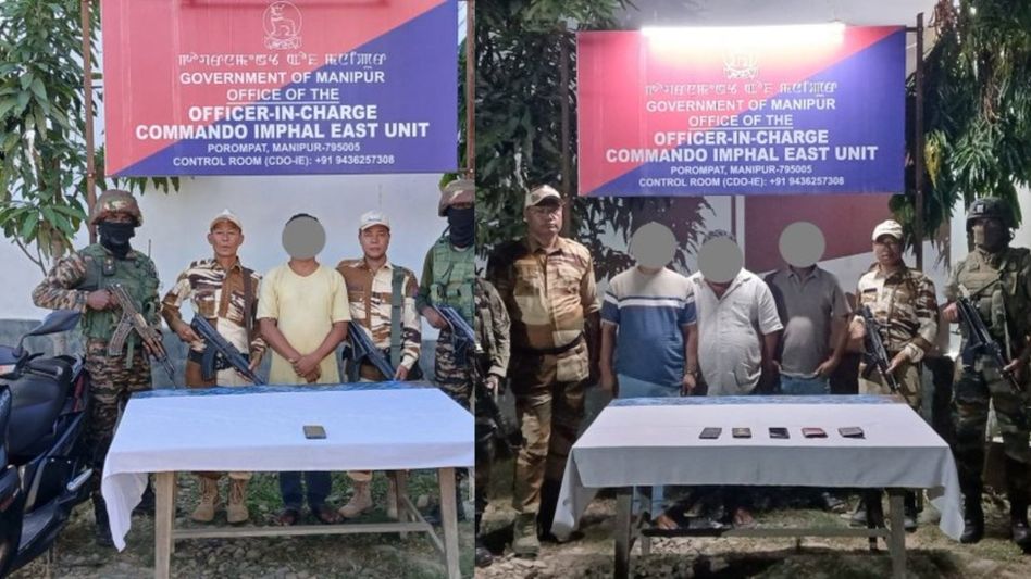 Manipur Police arrest four militants in separate operations, recover arms cache Manipur Police arrest four militants in separate operations, recover arms cache