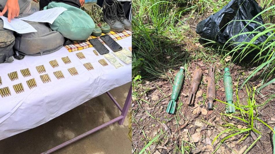 Manipur police recover suspected IED, mortar shells in Kangpokpi; arrest two juvenile KNF(MC) cadres Manipur police recover suspected IED, mortar shells in Kangpokpi; arrest two juvenile KNF(MC) cadres