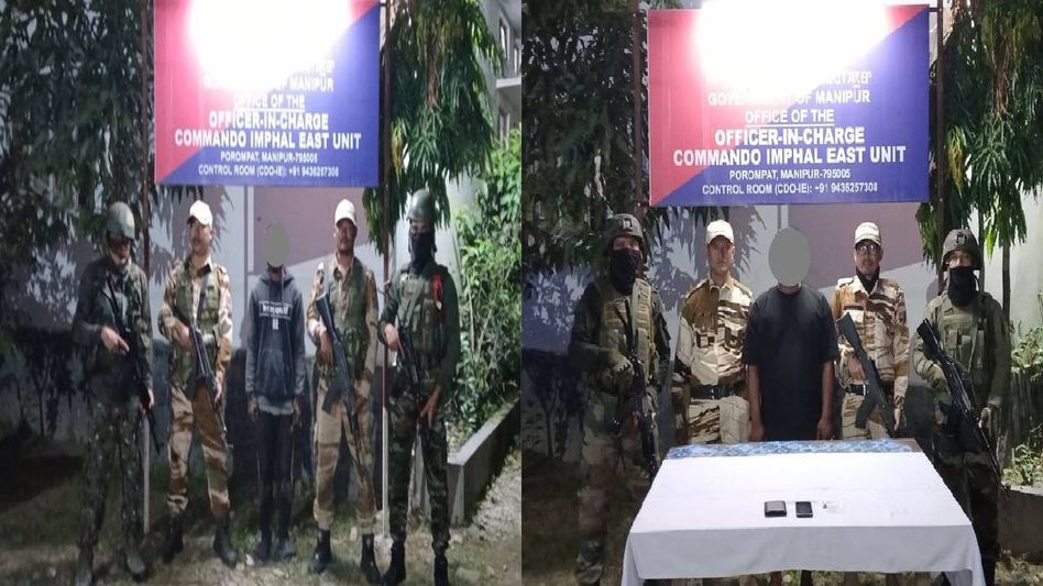 Two insurgent operatives arrested in Manipur during security crackdown Two insurgent operatives arrested in Manipur during security crackdown