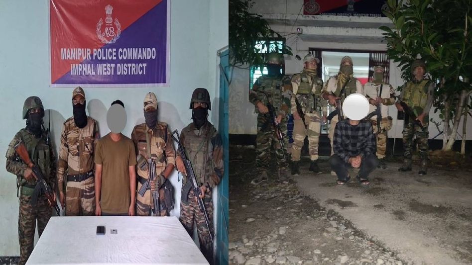 Manipur: Security forces crack down on extortion networks, four arrested Manipur: Security forces crack down on extortion networks, four arrested