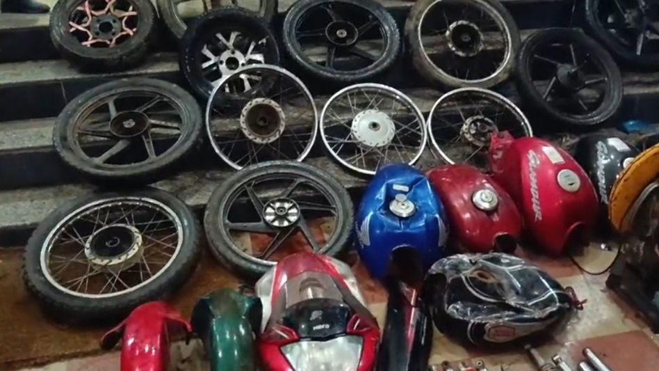 Silchar police bust alleged theft racket, recover stolen motorcycles and spare parts; two arrested Silchar police bust alleged theft racket, recover stolen motorcycles and spare parts; two arrested