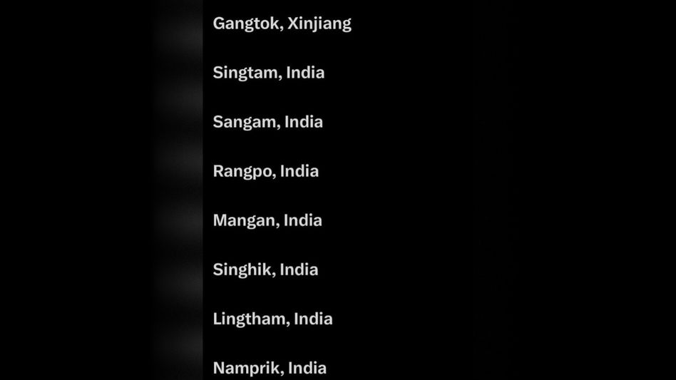 Sikkim activist urges government to correct X's display of Gangtok as 'Xinjiang' Sikkim activist urges government to correct X's display of Gangtok as 'Xinjiang'