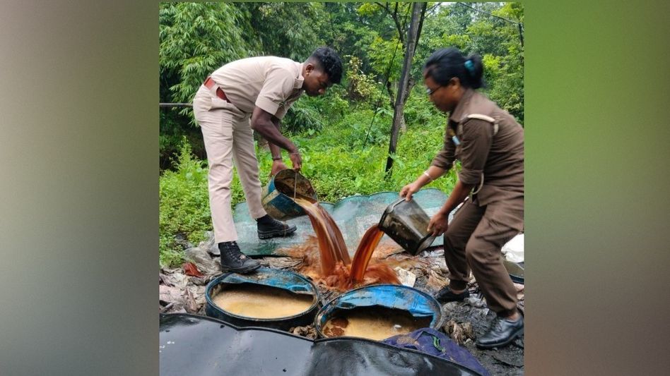 Excise Department seizes liquor, destroys 400 litres of fermented wash in Assam's Margherita raid Excise Department seizes liquor, destroys 400 litres of fermented wash in Assam's Margherita raid