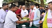 Assam Minister Pijush Hazarika visits Kamalpur seed farm, interacts with farmers Assam Minister Pijush Hazarika visits Kamalpur seed farm, interacts with farmers