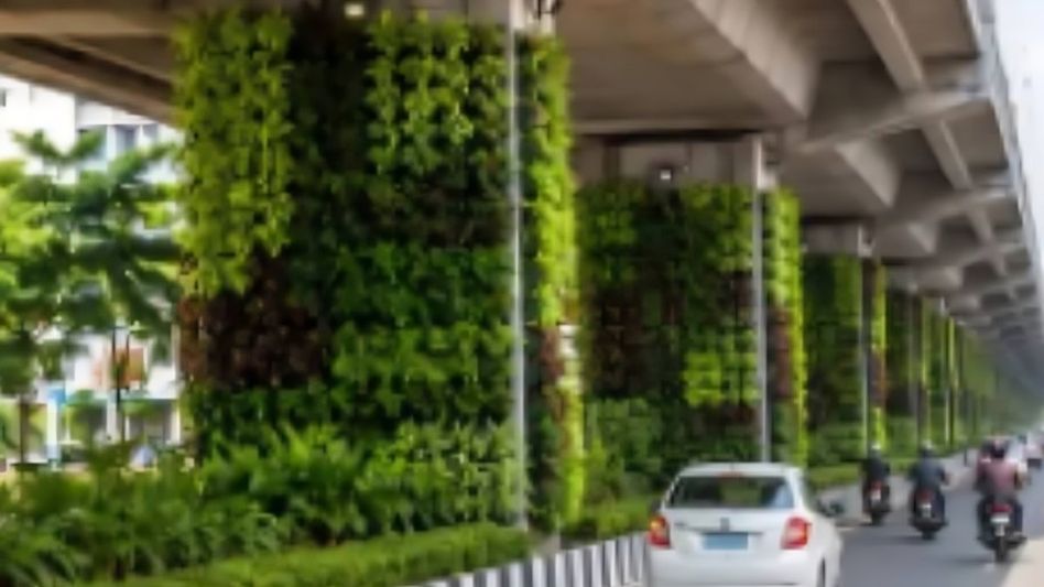 Urban greening drive begins in Guwahati with vertical gardens across 20 flyovers Urban greening drive begins in Guwahati with vertical gardens across 20 flyovers