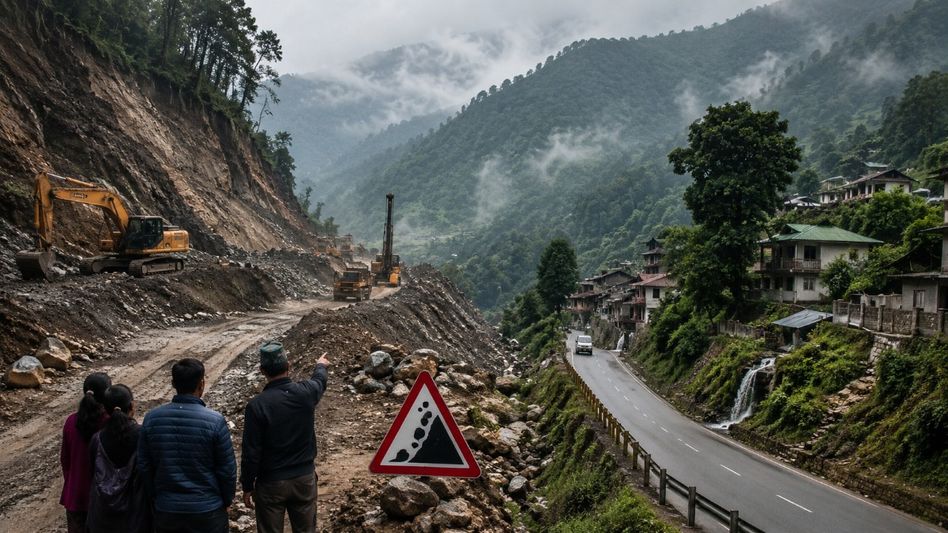 Sikkim BJP opposes proposed Pakyong-Barapathing highway route, seeks realignment Sikkim BJP opposes proposed Pakyong-Barapathing highway route, seeks realignment