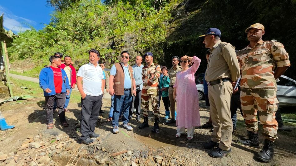 Arunachal MLA Pani Taram conducts aerial, ground survey of flood-hit border areas in Kurung Kumey Arunachal MLA Pani Taram conducts aerial, ground survey of flood-hit border areas in Kurung Kumey