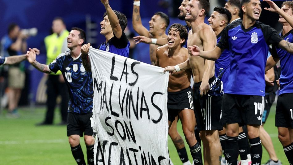 FIFA could punish Argentina after Lo Celso's Falklands banner sparks controversy FIFA could punish Argentina after Lo Celso's Falklands banner sparks controversy