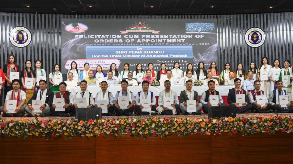 Arunachal CM hands appointment letters to 111 PGT recruits, urges teachers to lead education reforms Arunachal CM hands appointment letters to 111 PGT recruits, urges teachers to lead education reforms